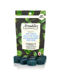 Sour Blue Raspberry 10pk 50mg Hemp Delta-9 Gummies