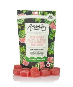 Sour Watermelon 10pk 100mg Hemp Delta-9 Gummies